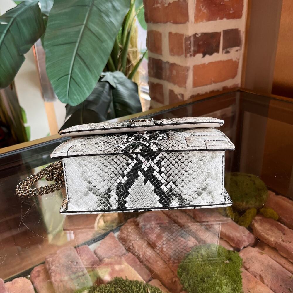 JIMMY CHOO Avenue Mini Snake Embossed Shoulder Bag - Picture 5 of 11